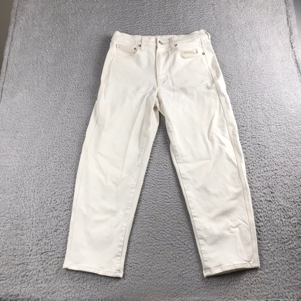 AYR The Knockout Jeans Womens 27 (30x26) Creme Soda High Rise Barrel Leg